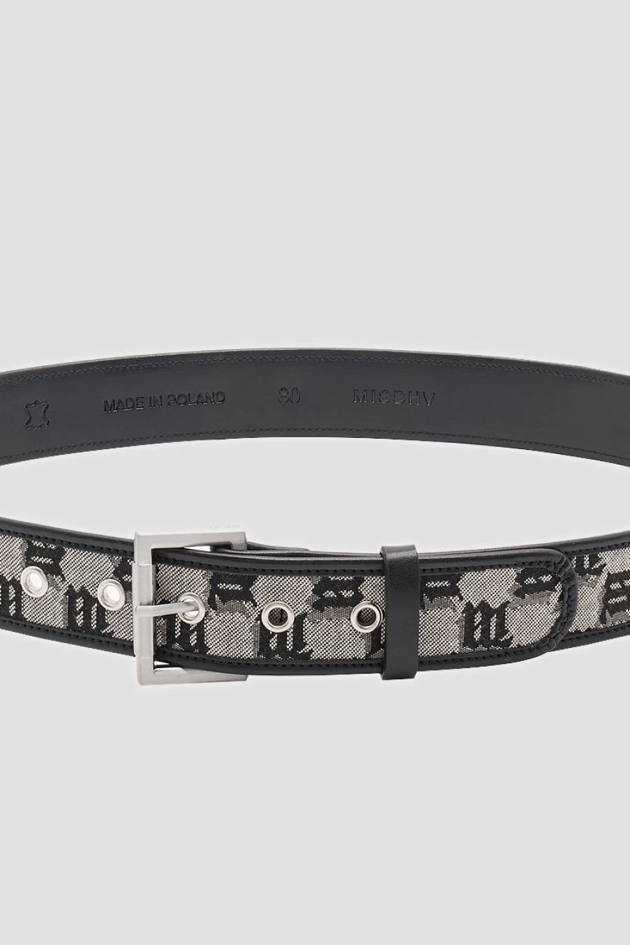 MISBHV Jacquard Monogram Canvas Belt Multicolor New