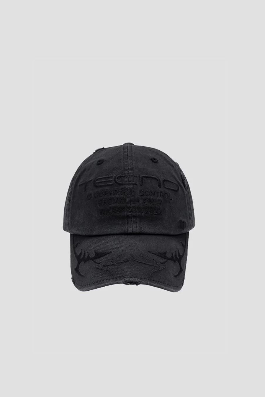 MISBHV Tecno 2022 Cap Washed Black Clearance