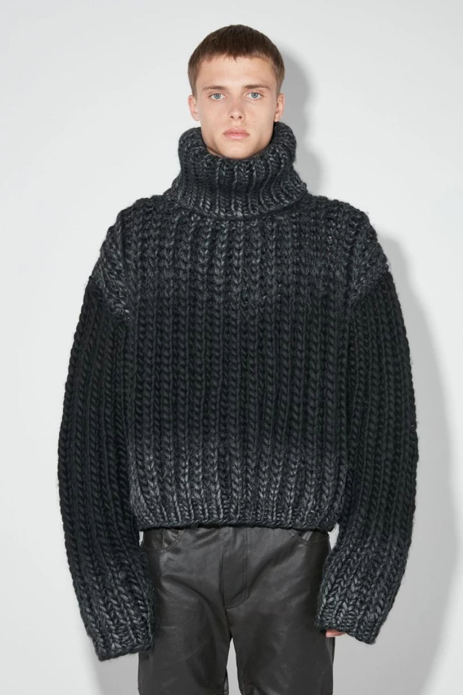 MISBHV Bulky Wax Sweater Black Online