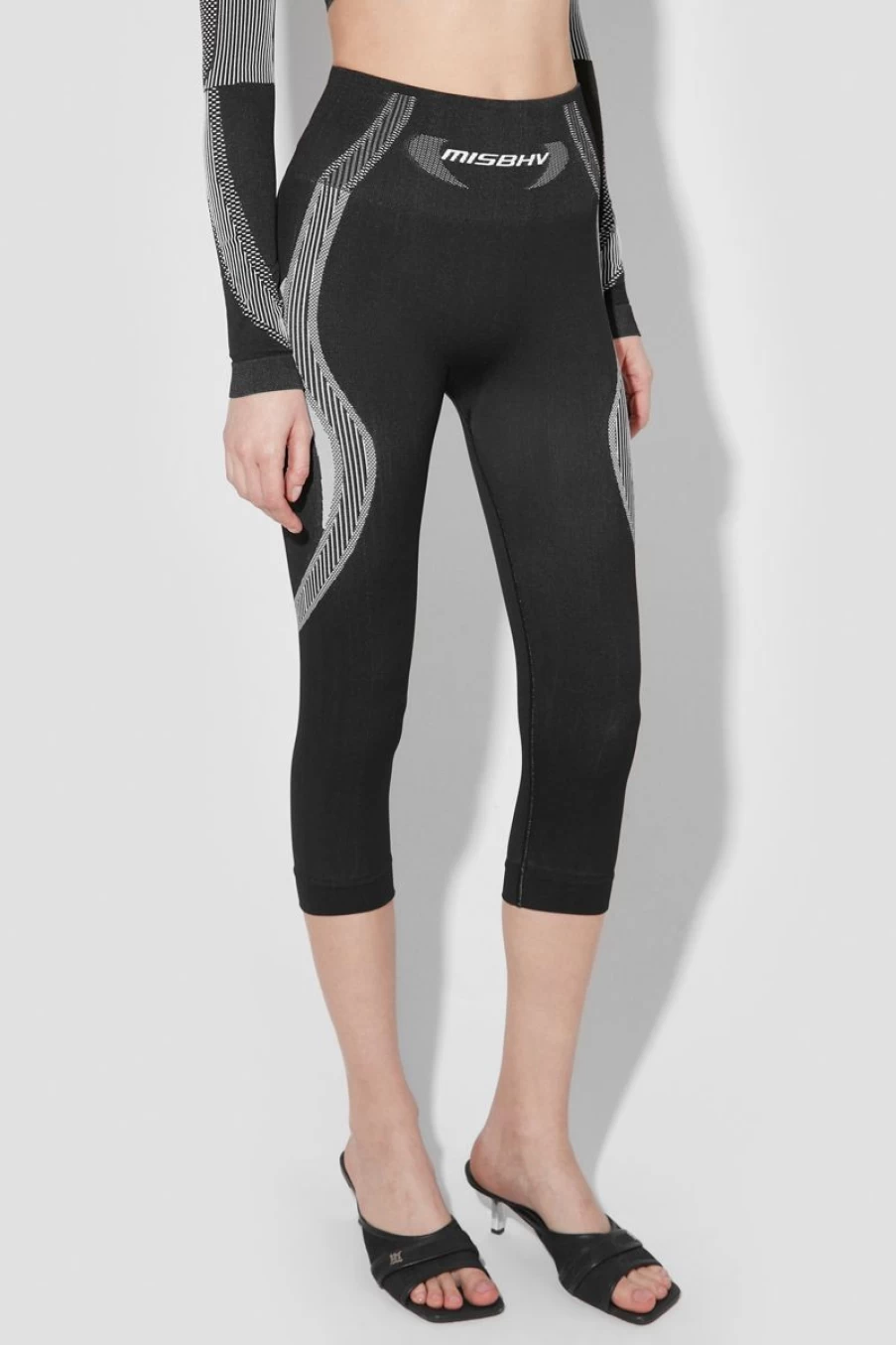 MISBHV Sport Capri Leggings Black/White Hot