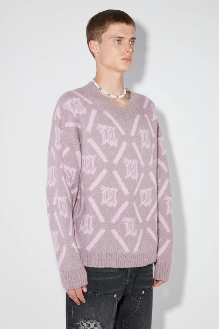 MISBHV M Argyle Knit SmoHot Pink Hot