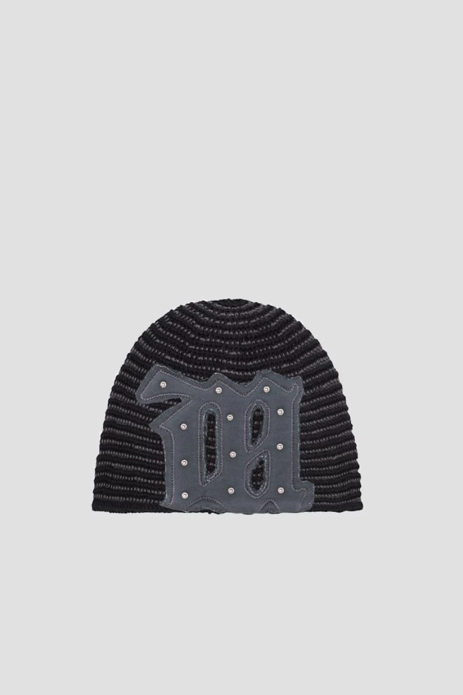 MISBHV Faded Crochet Beanie Black Best