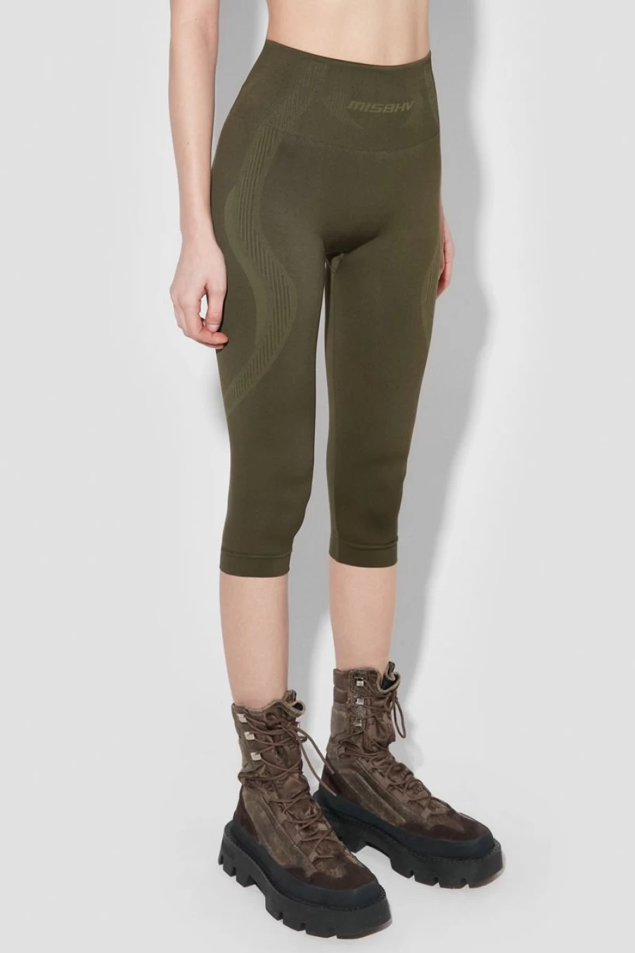 MISBHV Sport Capri Leggings Grunge Olive Hot