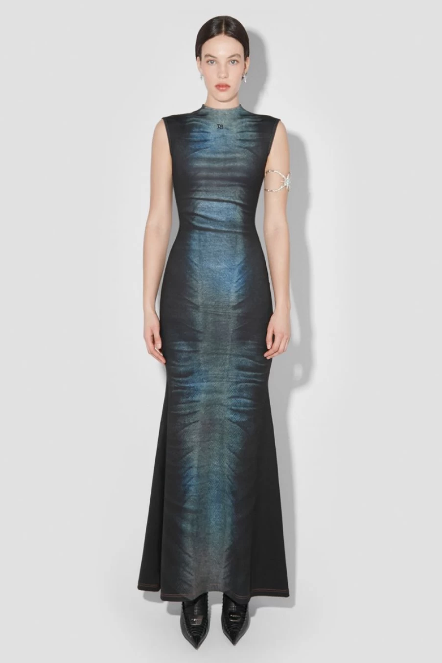 MISBHV Denim Poly Maxi Dress Mlc Online