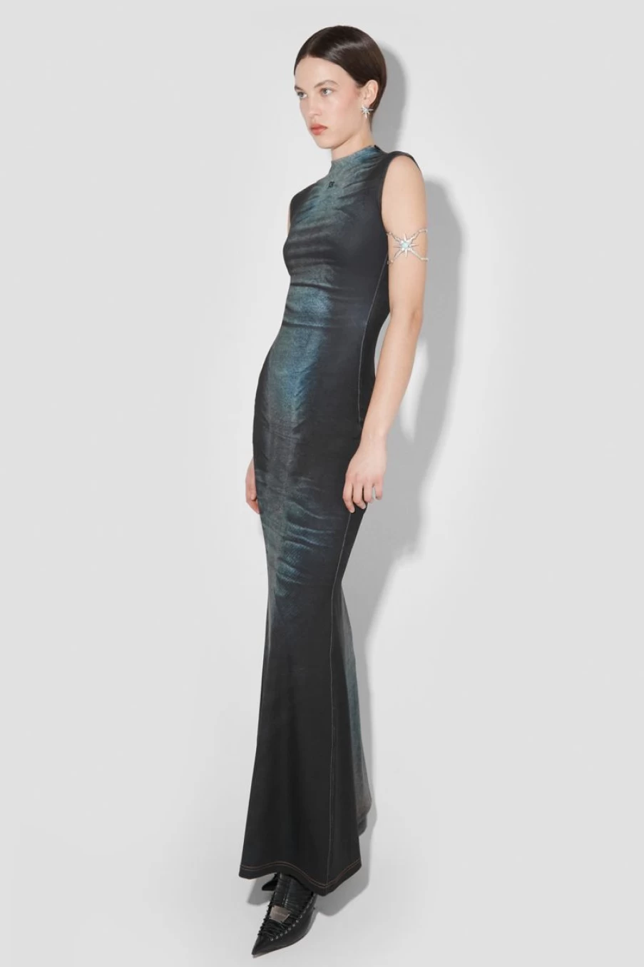 MISBHV Denim Poly Maxi Dress Mlc Online