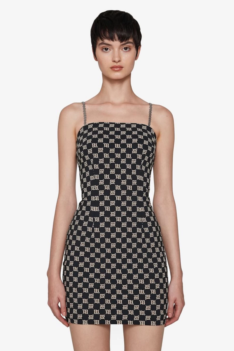 MISBHV Monogram Spaghetti Mini Dress Hot