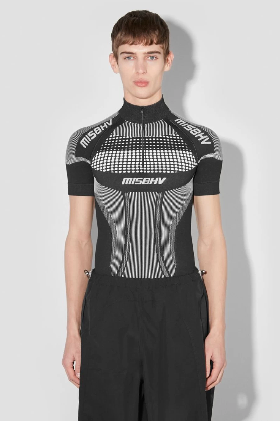 MISBHV Sport Europa Quarter-Zip T-Shirt Black/White Best