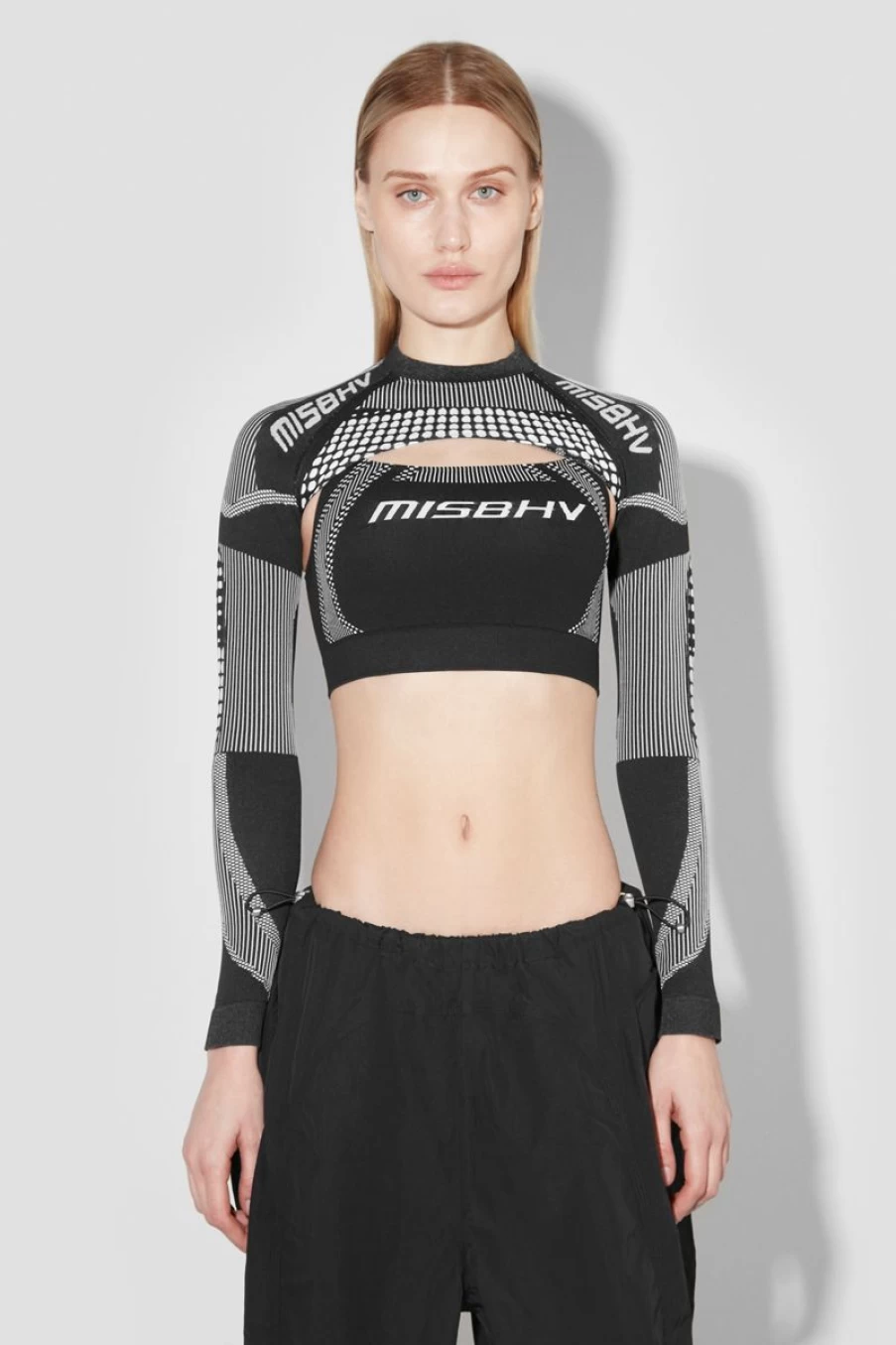 MISBHV Sport Shrug Longsleeve Black/White Hot