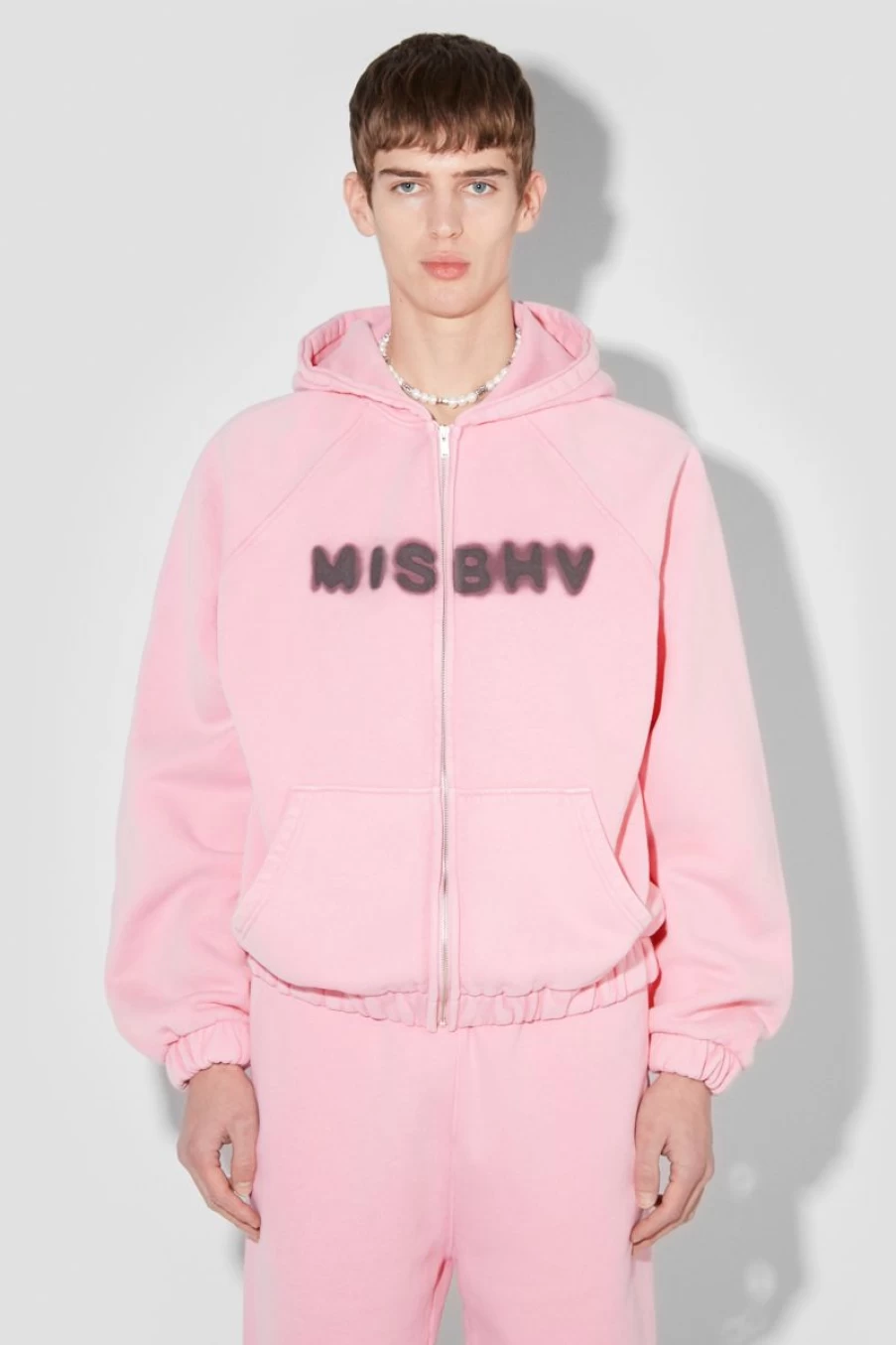 MISBHV Community Zipped Hoodie Vintage Pink New