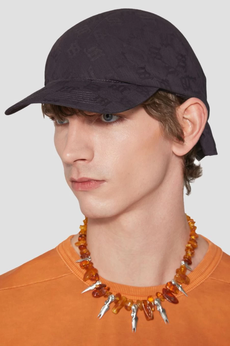 MISBHV Jordan Barrett Monogram Scarf Hat Washed Black Best